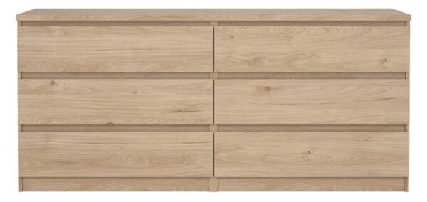 Скрин от дъбов декор в естествен цвят 154x70x50 cm Naia – Tvilum