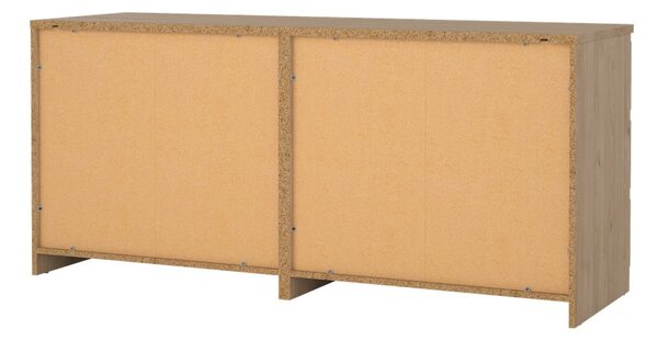 Скрин от дъбов декор в естествен цвят 154x70x50 cm Naia – Tvilum