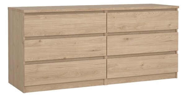 Скрин от дъбов декор в естествен цвят 154x70x50 cm Naia – Tvilum