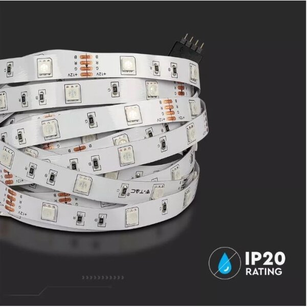 LED RGB Димируема лента 2x5м LED/4,8W/230V + д.у