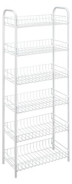 Бял метален стелаж 41x104x23 cm Monaco – Metaltex