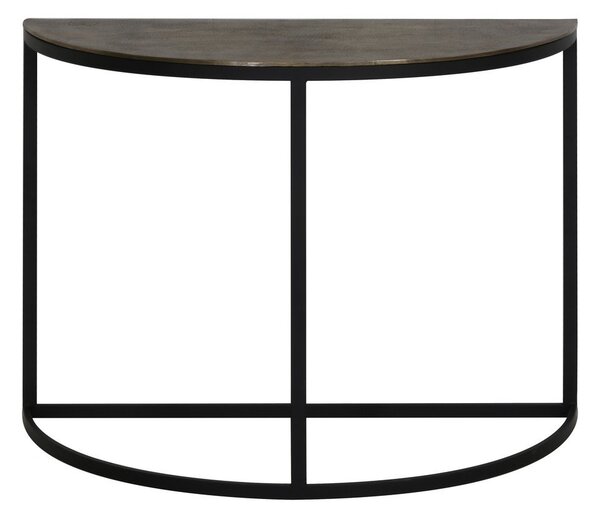 Метална конзолна маса бронзова 42x100 cm Peto – Light & Living