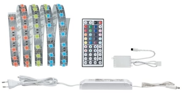 Paulmann 70587 - LED RGB/20W Димируема лента MAXLED 1,5m 230V + дистанционно управление
