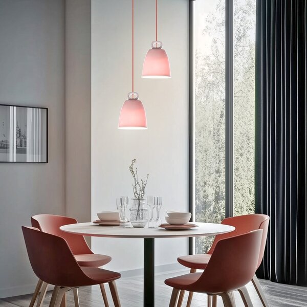 Розов детски полилей с керамичен абажур Sewilla – Candellux Lighting