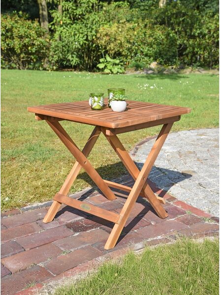 Градинска маса за хранене от масивна акация 50x50 cm Cleveland – Garden Pleasure