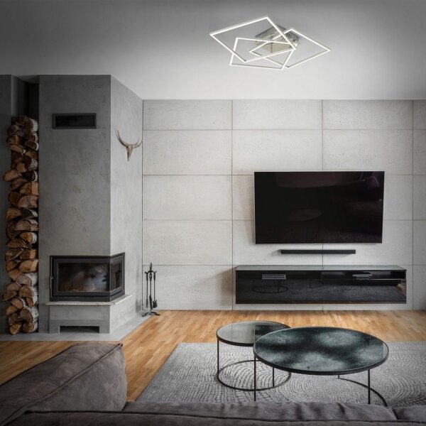 Brilo - LED Димируем полилей за повърхностен монтаж FRAME LED/40W/230V Wi-Fi Tuya + д.у