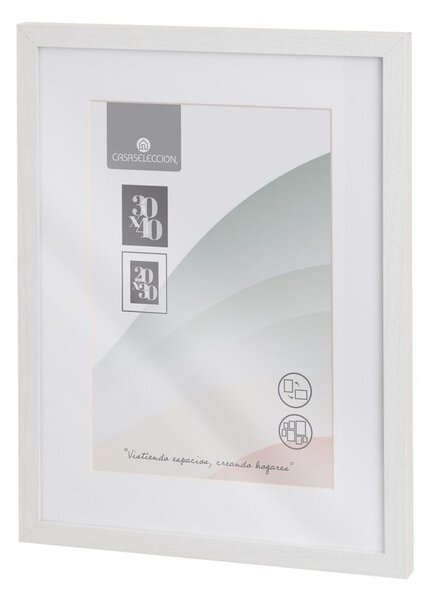 Бяла висяща рамка 32x42 cm Sencillo – Casa Selección