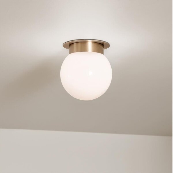 Kichler KL-ALBERS-F-G-CPZ-Таванно осветително тяло ALBERS 1xE27/40W/230V Ø20,3 cm златисто