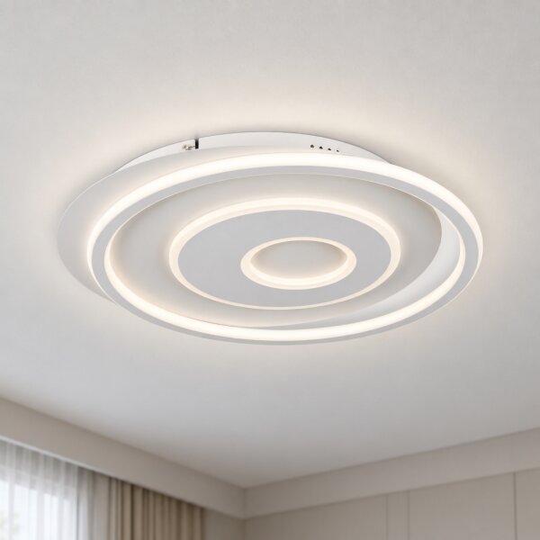 BRILAGI - LED таванно осветително тяло IRIS с възможност за димиране LED/83W/230V 46x50 см бяло + дистанционно управление