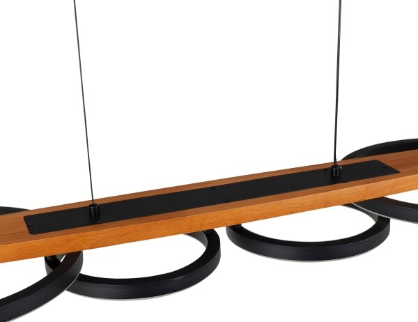 BRILAGI - LED полилей на кабел PLANK LED/35W/230V 4000K 30x100 см дърво