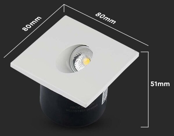 LED Лампа за стълбище LED/3W/230V 4000K бяла
