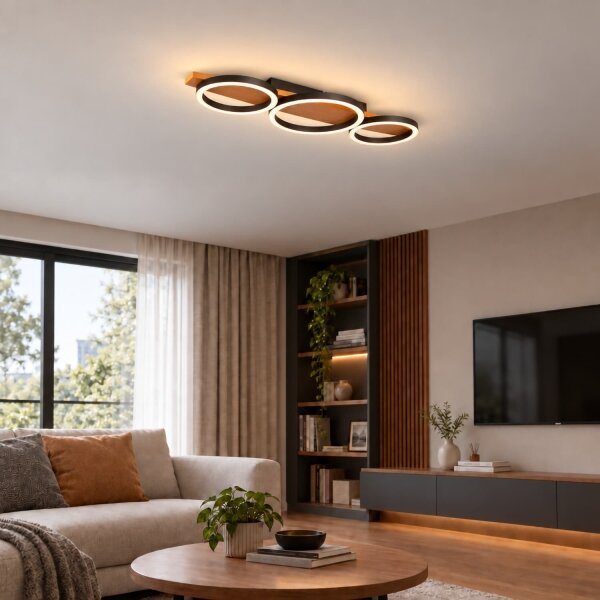 BRILAGI - LED таванен плафон PLANK LED/28W/230V 4000K 25x70 cm дърво