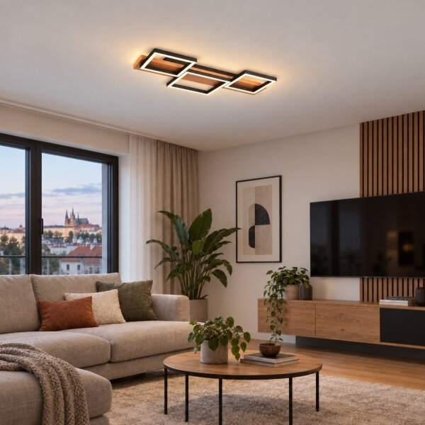 BRILAGI - LED таванно осветително тяло PLANK LED/30W/230V 4000K 34,5x65 cm дърво