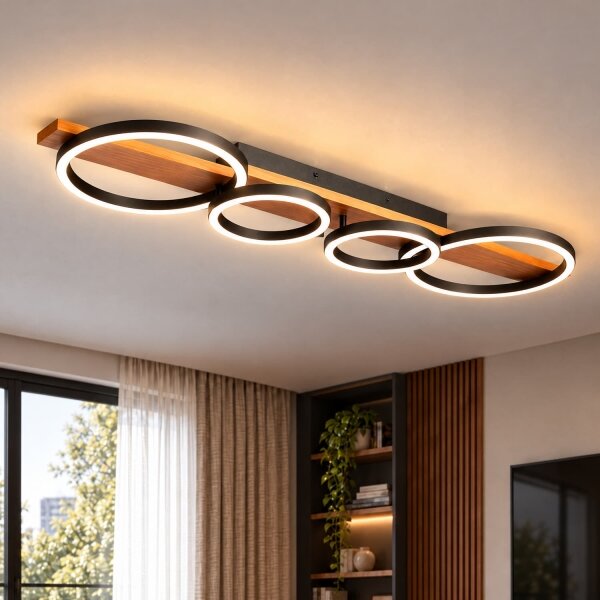 BRILAGI - LED таванно осветително тяло PLANK LED/35W/230V 4000K 30x100 cm дървено