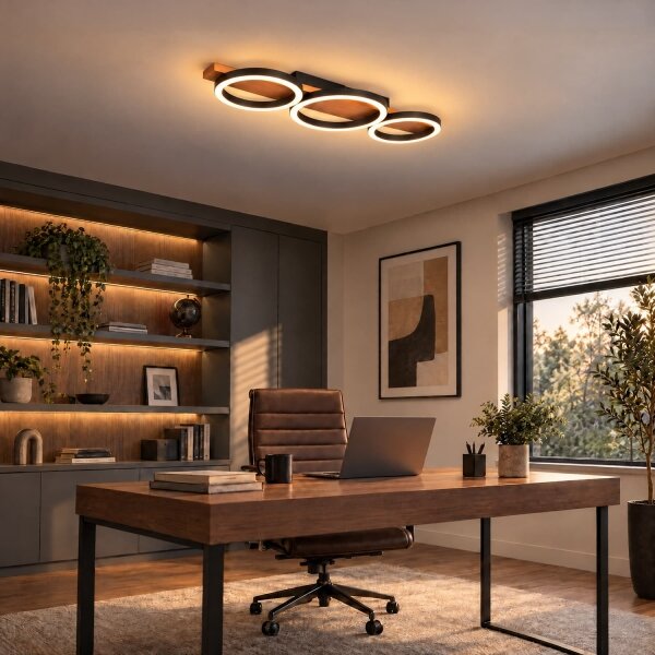 BRILAGI - LED таванен плафон PLANK LED/28W/230V 4000K 25x70 cm дърво