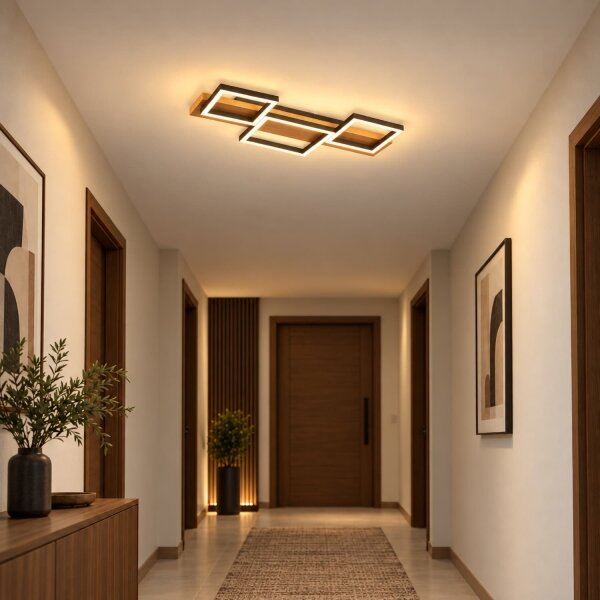 BRILAGI - LED таванно осветително тяло PLANK LED/30W/230V 4000K 34,5x65 cm дърво