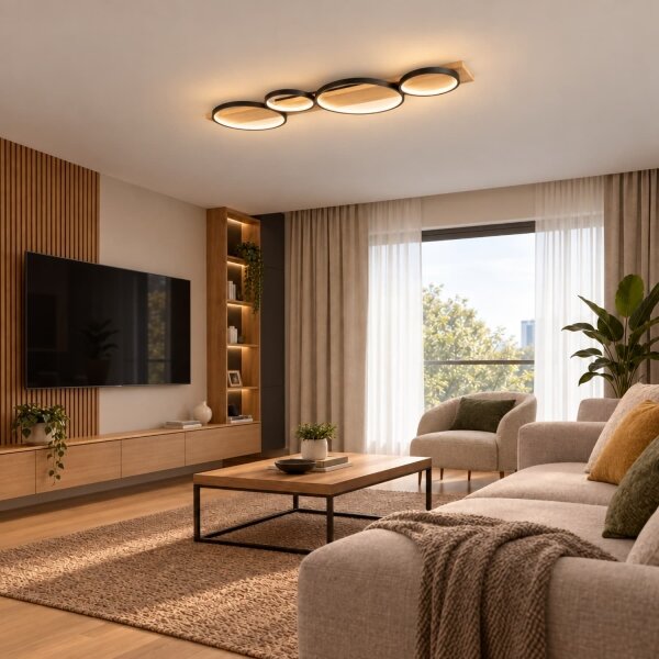 BRILAGI - LED таванно осветително тяло PLANK LED/38W/230V 4000K 40x120 cm дърво