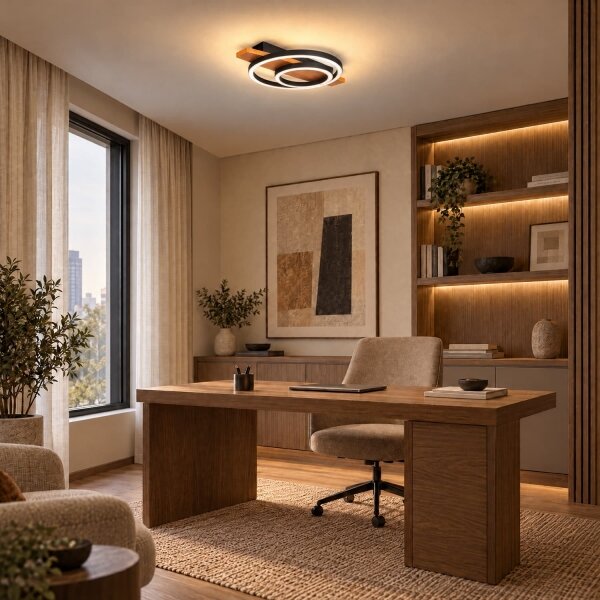 BRILAGI - LED таванно осветително тяло PLANK LED/28W/230V 4000K 30x40 cm дърво