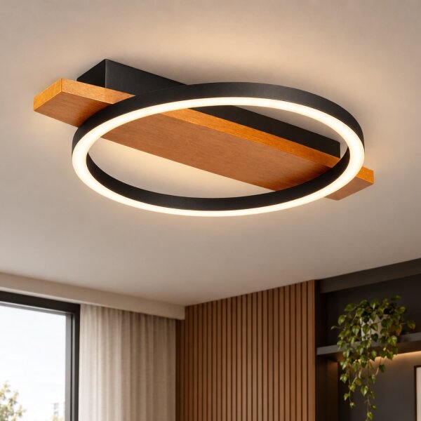BRILAGI - LED таванно осветително тяло PLANK LED/16W/230V 4000K 30x40 cm дърво