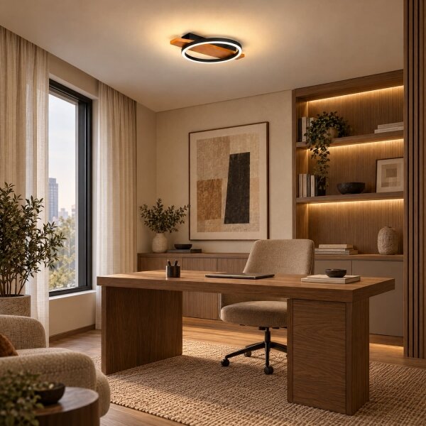 BRILAGI - LED таванно осветително тяло PLANK LED/16W/230V 4000K 30x40 cm дърво