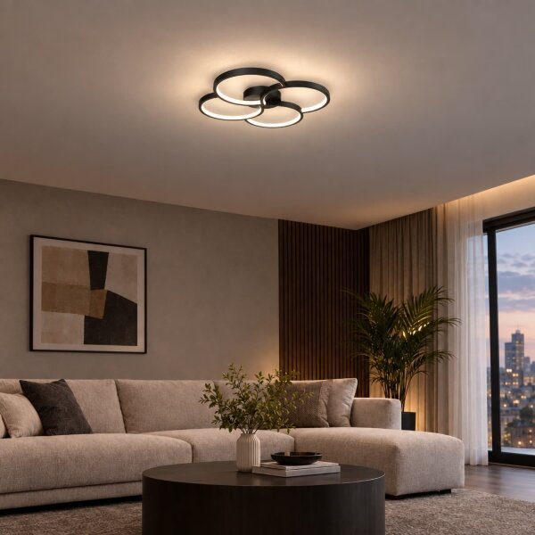 BRILAGI - LED таванно осветително тяло VELO LED/42W/230V 4000K, Ø 52 см, черно