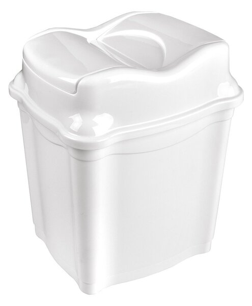 Бяло пластмасово кошче за боклук 9 l Whirpool – Orion