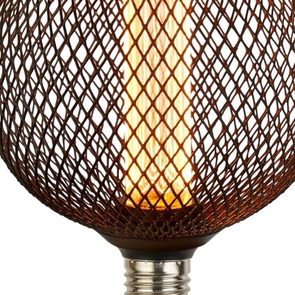 Searchlight 26003BK - LED декоративна крушка WIRE MESH E27/4,5W/230V 2700K