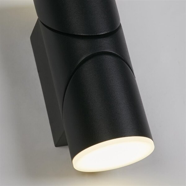 Searchlight 36180BK - LED външно стенно осветително тяло SOHO 2xLED/6W/230V IP44