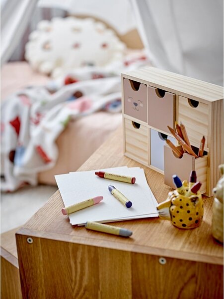 Дървен органайзер за детски играчки в естествен цвят 27x8x18 cm Calle – Bloomingville Mini