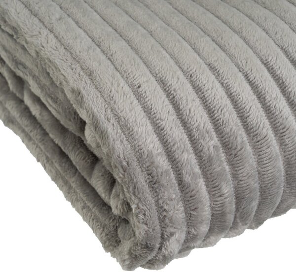 Сиво одеяло от микроплюш 130x160 cm Fur Velvet – Casa Selección