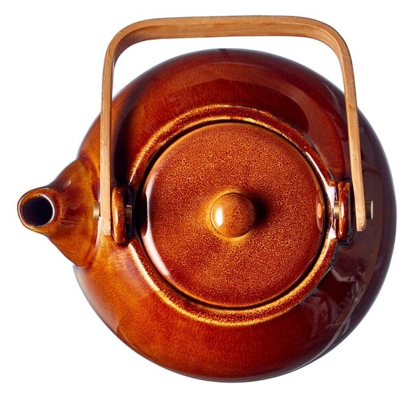 Керамичен чайник с цедка в кехлибарен цвят 1,2 l Gastro Amber – Bitz