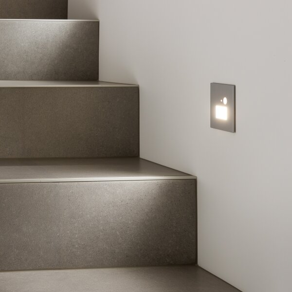 LED осветително тяло за стълбище със сензор за движение LED/1,5W/230V 3000/4000/6000K сиво