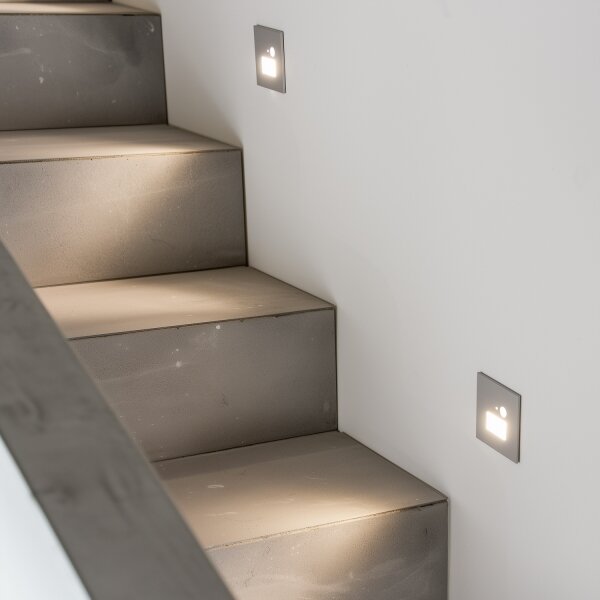 LED осветително тяло за стълбище със сензор за движение LED/1,5W/230V 3000/4000/6000K сиво