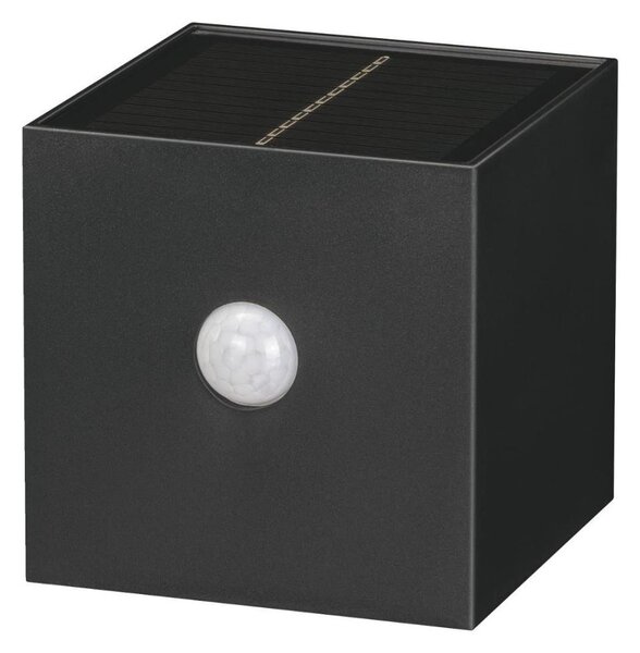 Retlux-LED Соларна стенна лампа със сензор LED/1W/3,7V 1200 mAh IP44 черна