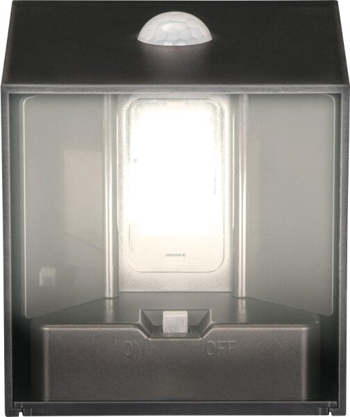 Retlux-LED Соларна стенна лампа със сензор LED/1W/3,7V 1200 mAh IP44 черна