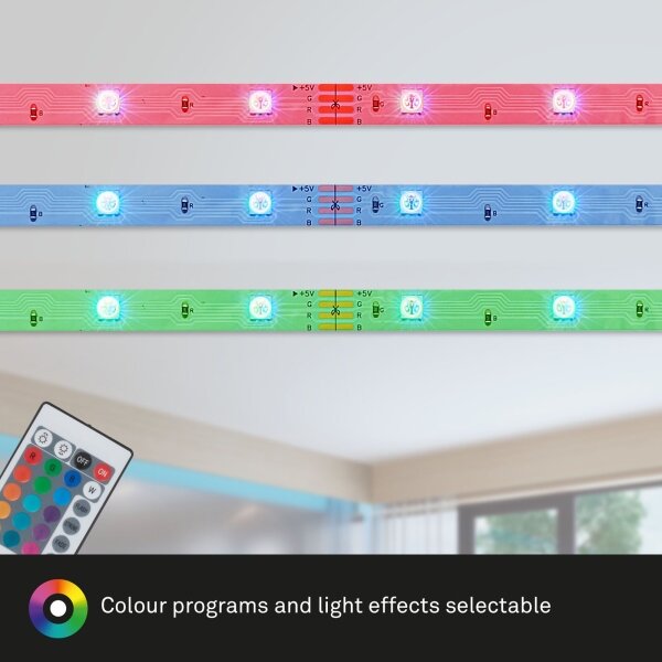 Brilo - LED RGBW Димируема лента 6,5m LED/18W/230V Wi-Fi Tuya + д.у