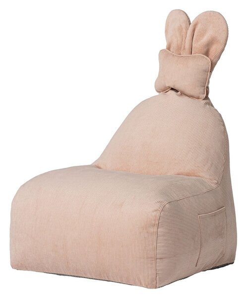 Светлорозов детски пуф Funny Bunny – The Brooklyn Kids