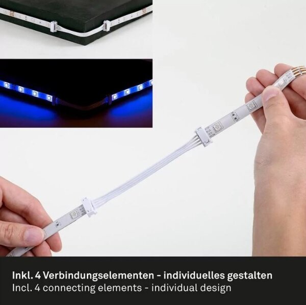 Brilo - LED RGBW Димируема лента 6,5 м LED/22W/230V + д.у