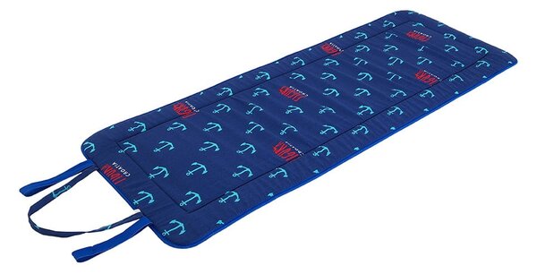 Синя възглавница за градински шезлонг 52x148 cm Anchors – B.E.S