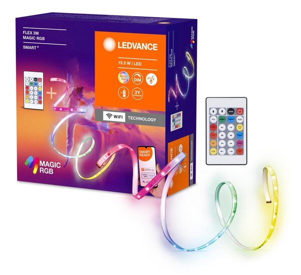 Ledvance- LED RGB Димируема лента SMART+ MAGIC FLEX 3 м LED/15,5W/230V Wi-Fi + д.у