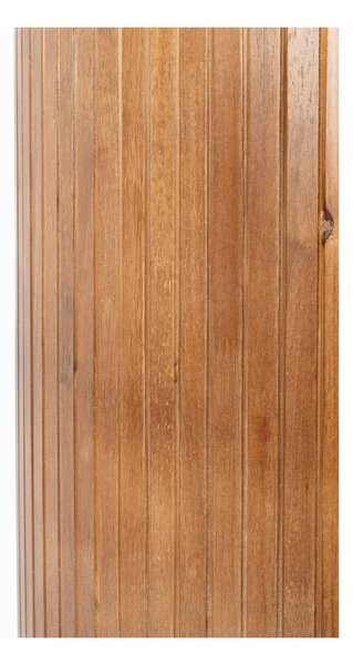 Витрина от масивно каучуково дърво в естествен цвят 80x140x38 cm Yaz – White Label