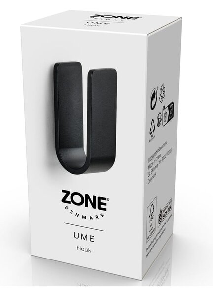 Черна стенна метална кука Ume – Zone