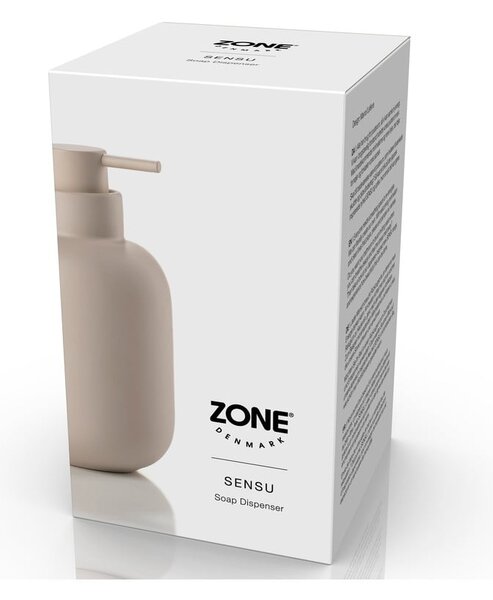 Бежов керамичен диспенсер за сапун 300 ml Sensu – Zone