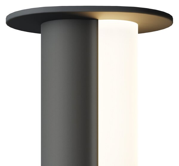 Maytoni LED настолна лампа с акумулатор Asym, черна, метална, 2700K, 2W, Затъмняване, Черен, Дневна/трапезария, Метал, Скандинавски
