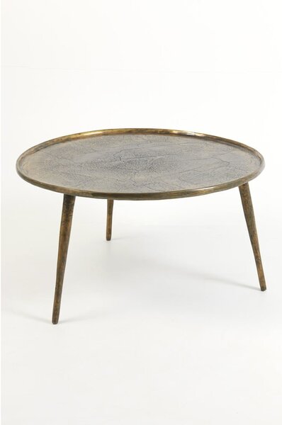 Метална кръгла масичка за кафе бронзова ø 67,5 cm Babina – Light & Living