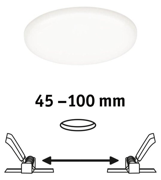 Paulmann 92391 - LED/8,5W IP44 Плафон за вграждане за баня VARIFIT 230V