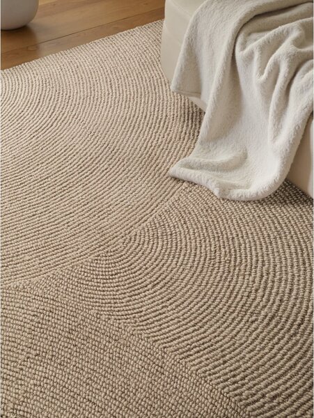 Бежов ръчно изработен вълнен килим 120x180 cm Calmio – Hanse Home