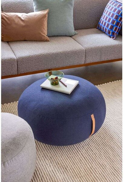 Hübsch - Mochi Pouf Ø70 Dark Blue Hübsch