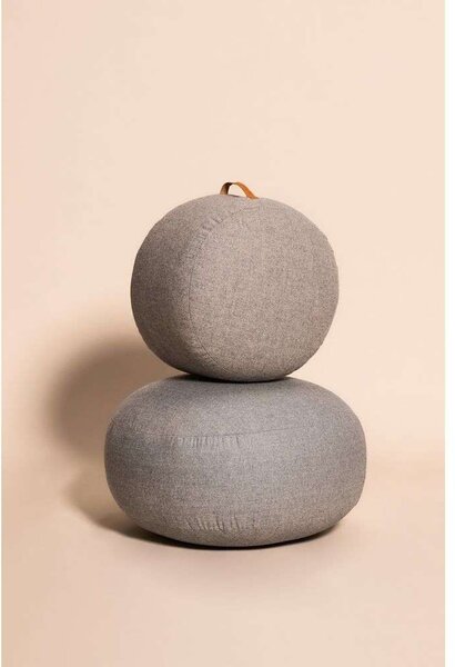 Hübsch - Mochi Pouf Ø50 Grey Hübsch