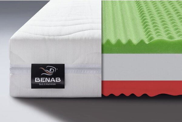 Твърд/средно твърд матрак с пяна с две лица 180x200 cm Pure Support – BENAB